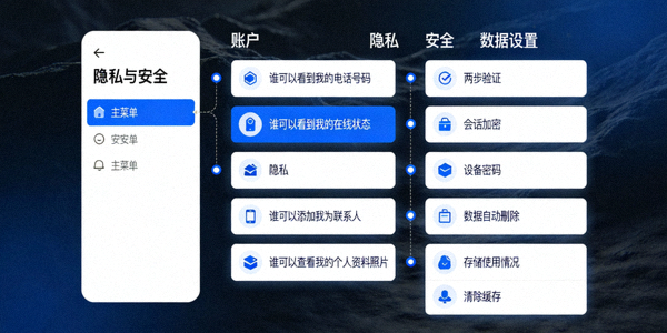 Telegram中文电脑版安全与隐私设置选项详细列表